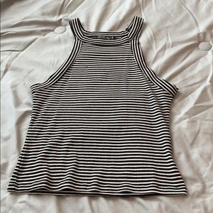 Cotton On Cropped Razor Back Stripped Tank